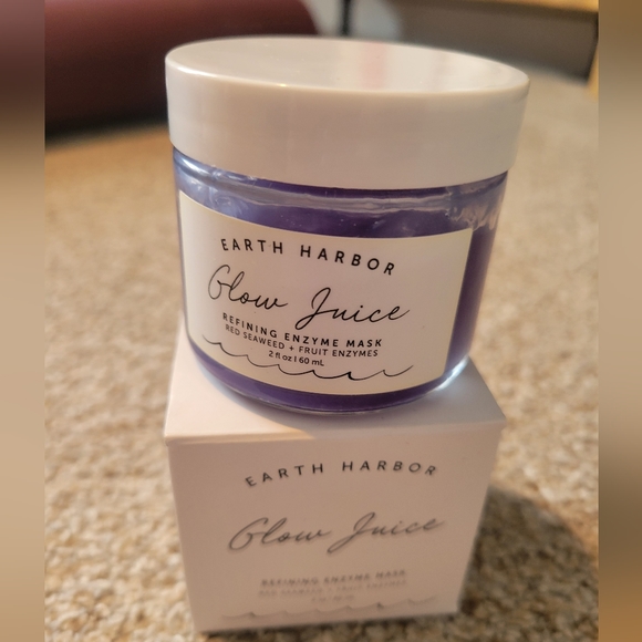 💥2 for $25💥 Earth Harbor Glow Juice Enzyme Mask - Brand New - Picture 3 of 3